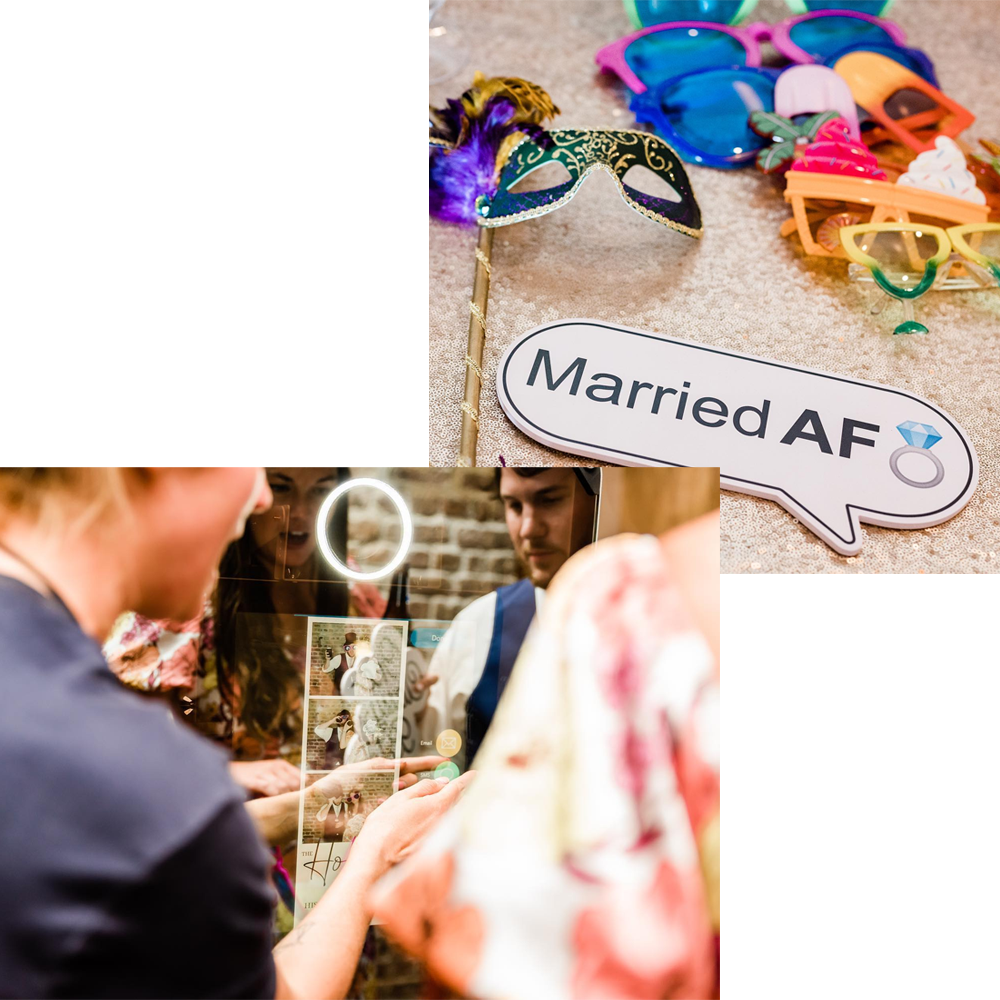 Photo booth props and layouts